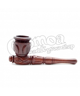 Pipe wood with tulip pattern (10 cm)